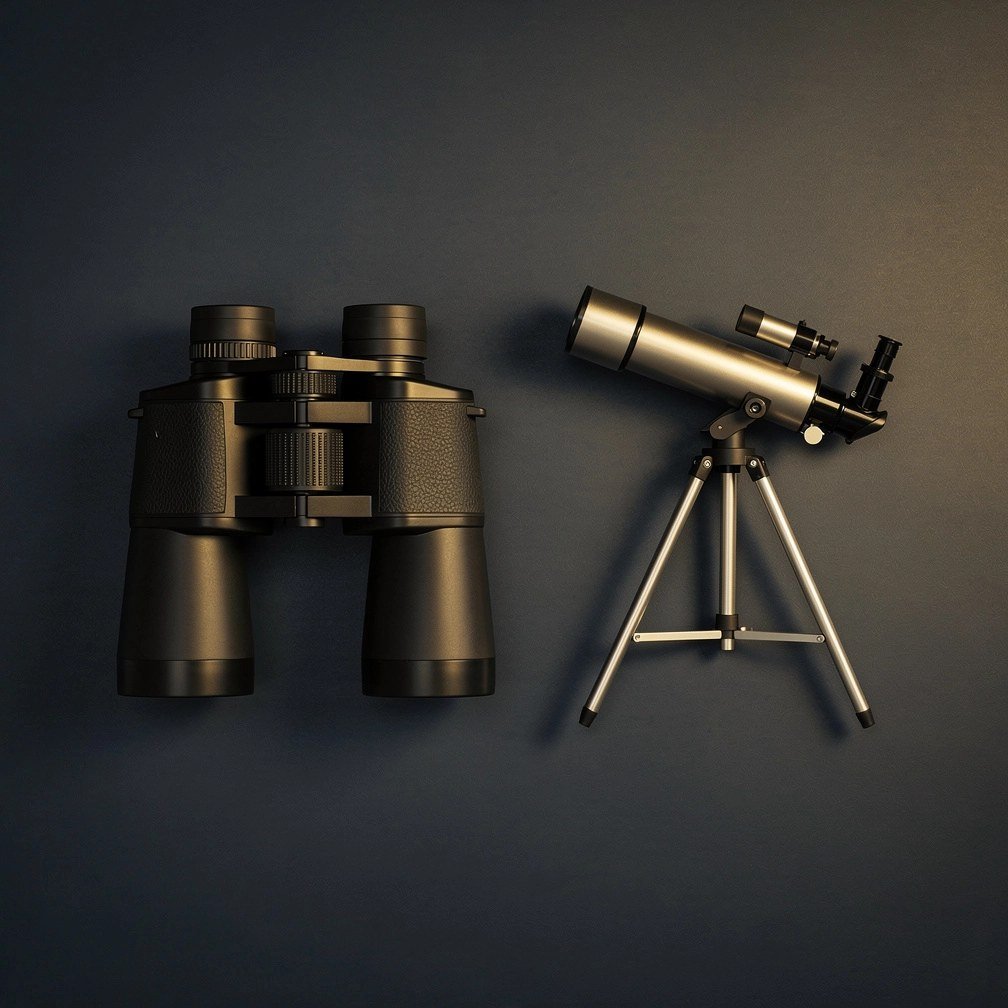 Jumelles et télescope, matériel d'observation